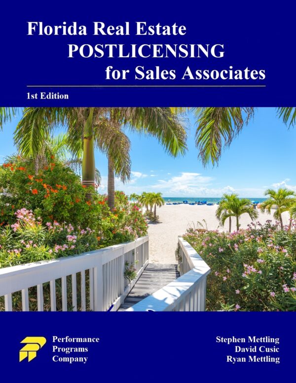 2. E-book Florida Real Estate Post licensing for Sales Associates